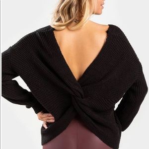 Twist Back Sweater